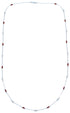 Genuine Hand Strung Liquid Silver & Brown Heishi 18-1/8" Necklace CS117780